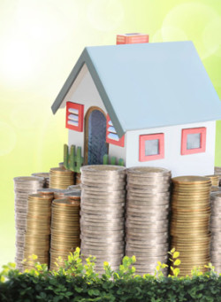 money house from coins 250x341 money house from coins